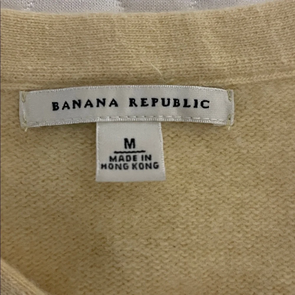 VTG Banana Republic Banana Cream Knit Sweater - M - Picture 2 of 5